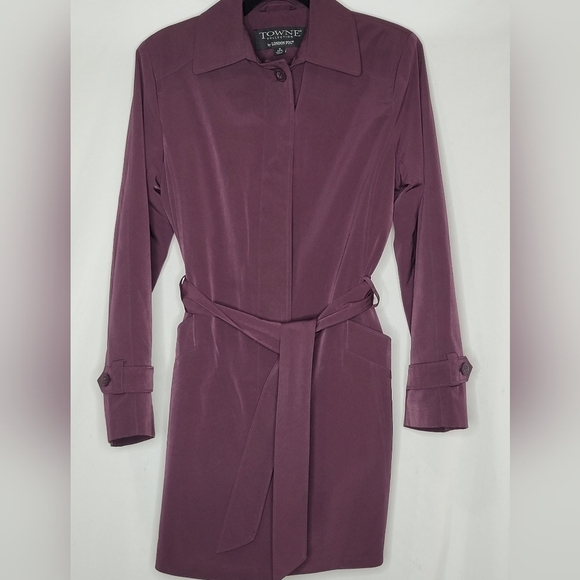 Towne Collection by London Fog Womens Button Belted Removable Liner Trench - M - Picture 1 of 9